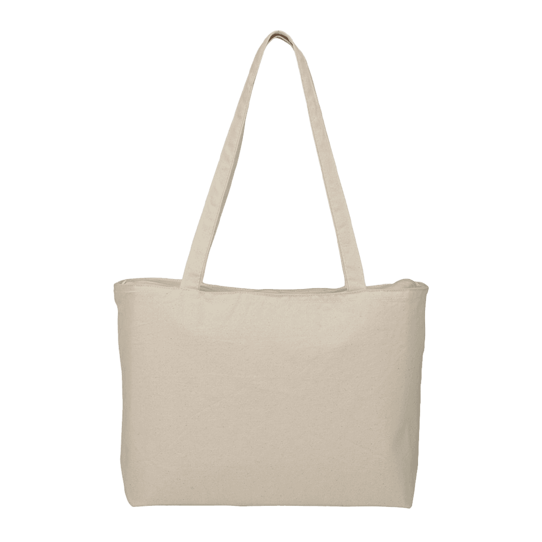 Burnaby Zippered 10oz Cotton Tote Bag product image 5