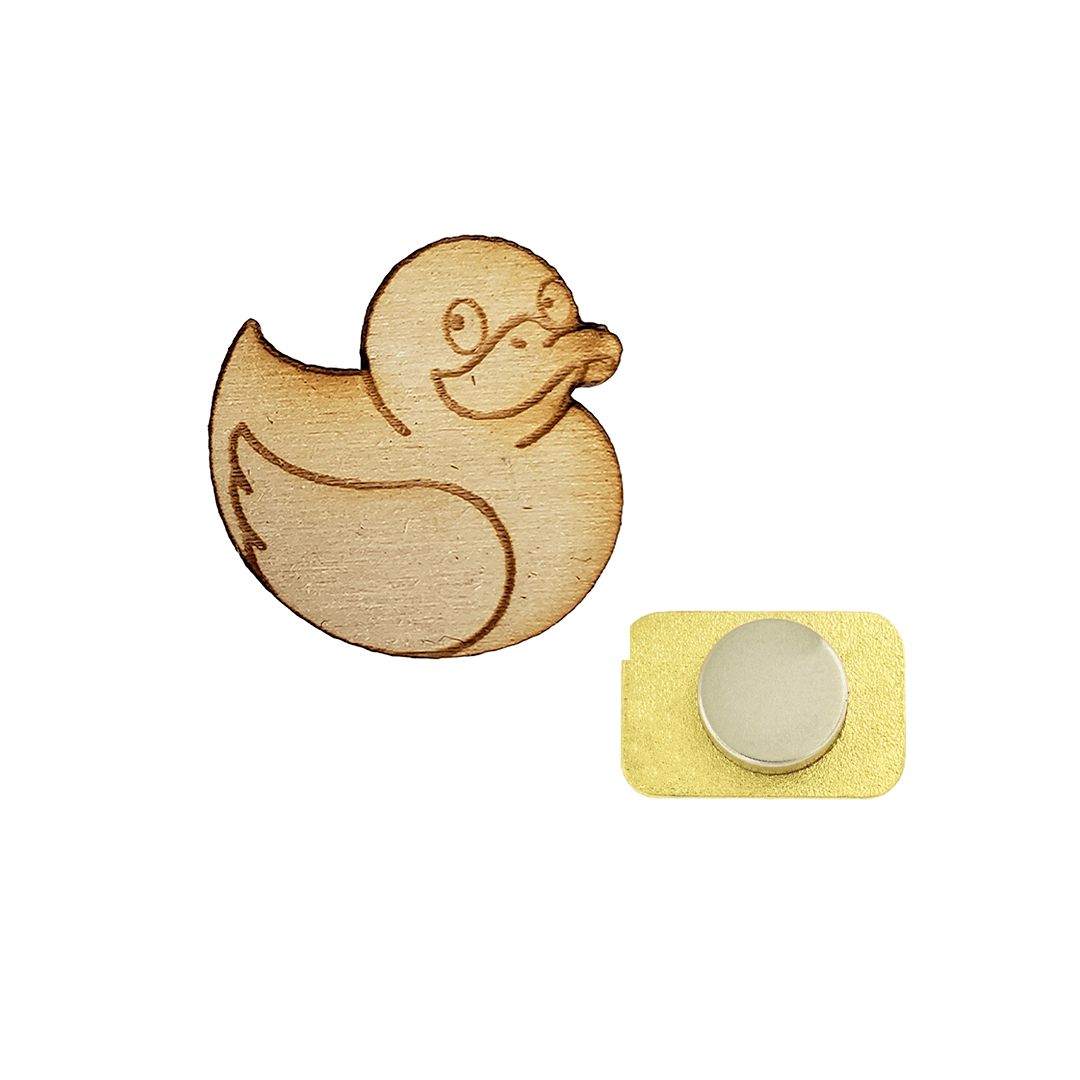 Custom Cut Wooden Lapel Pins 3/4 Inch product image 5