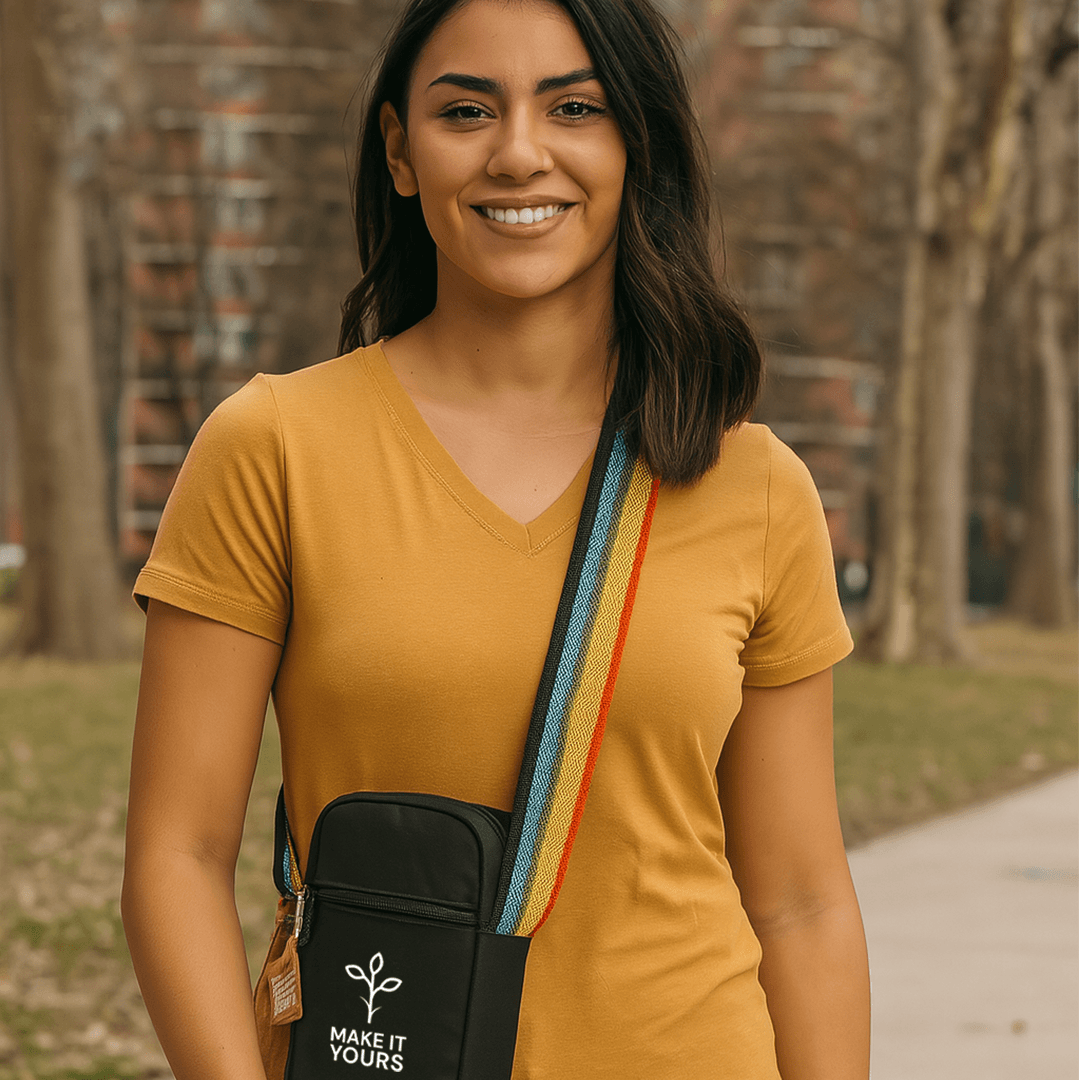 Rainbow Recycled Crossbody Bag - Main product view 1