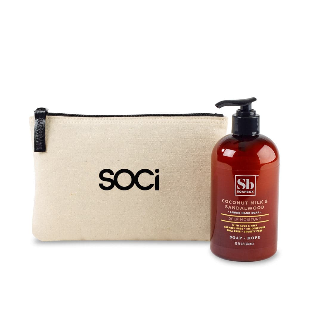 Natural Handsoap and Cotton Pouch Gift Set - Main product view 1