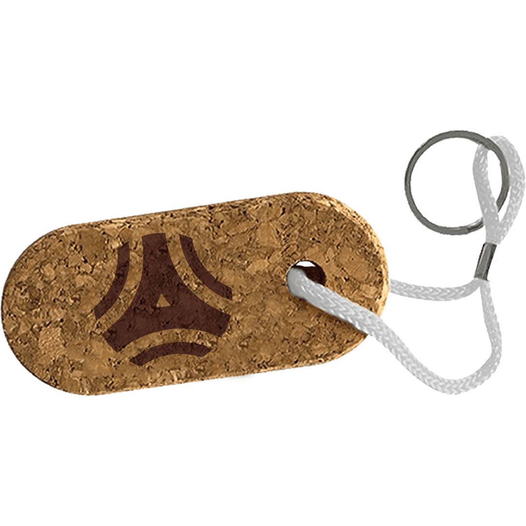 Floatable Recycled Oval Cork Keychain - Main product view 1