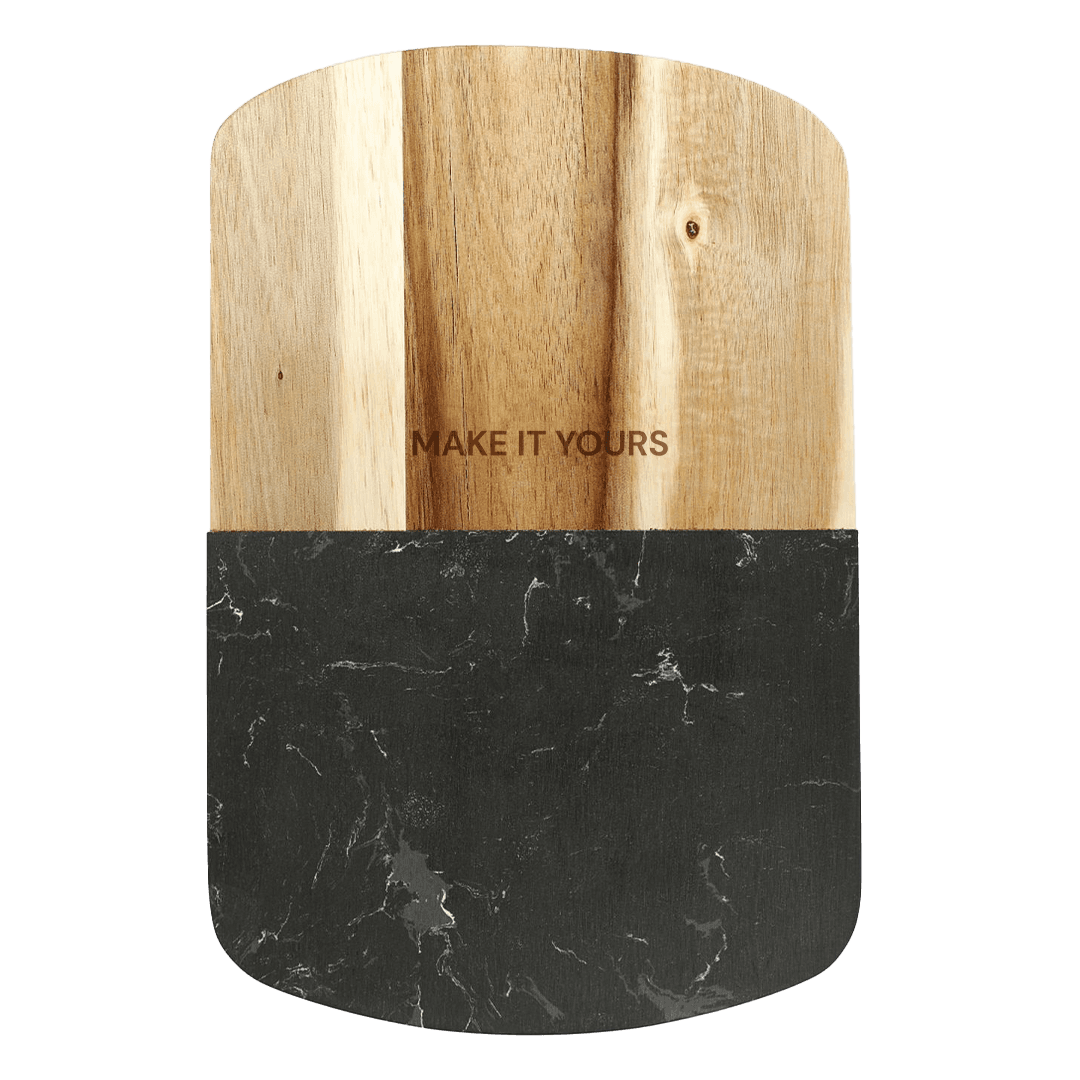 Gouda Black Marble Cheese Board with Knives Set product image 2
