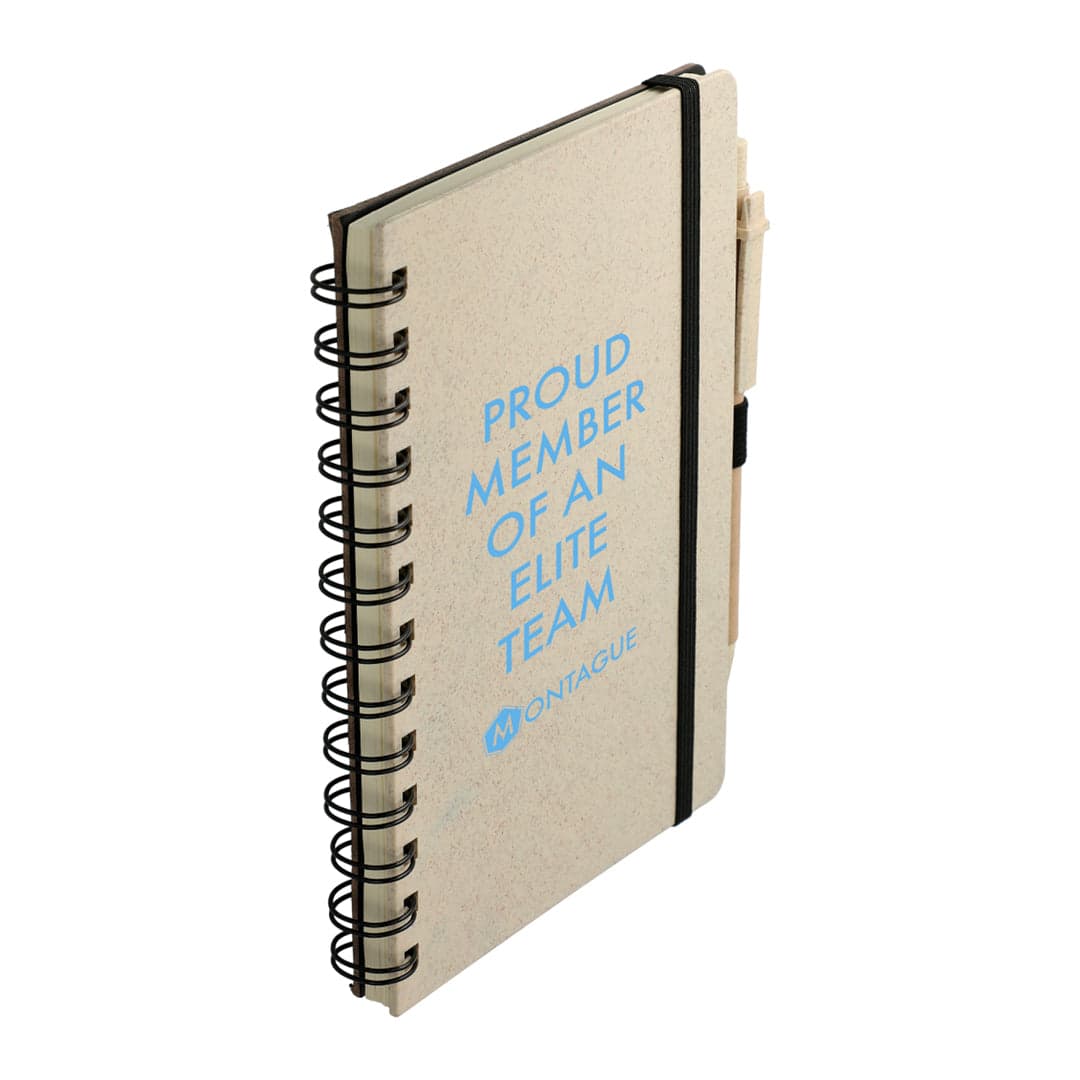 Eco Wheat Straw Blend Notebook With Pen Set 5 x 7 Inch product image 4