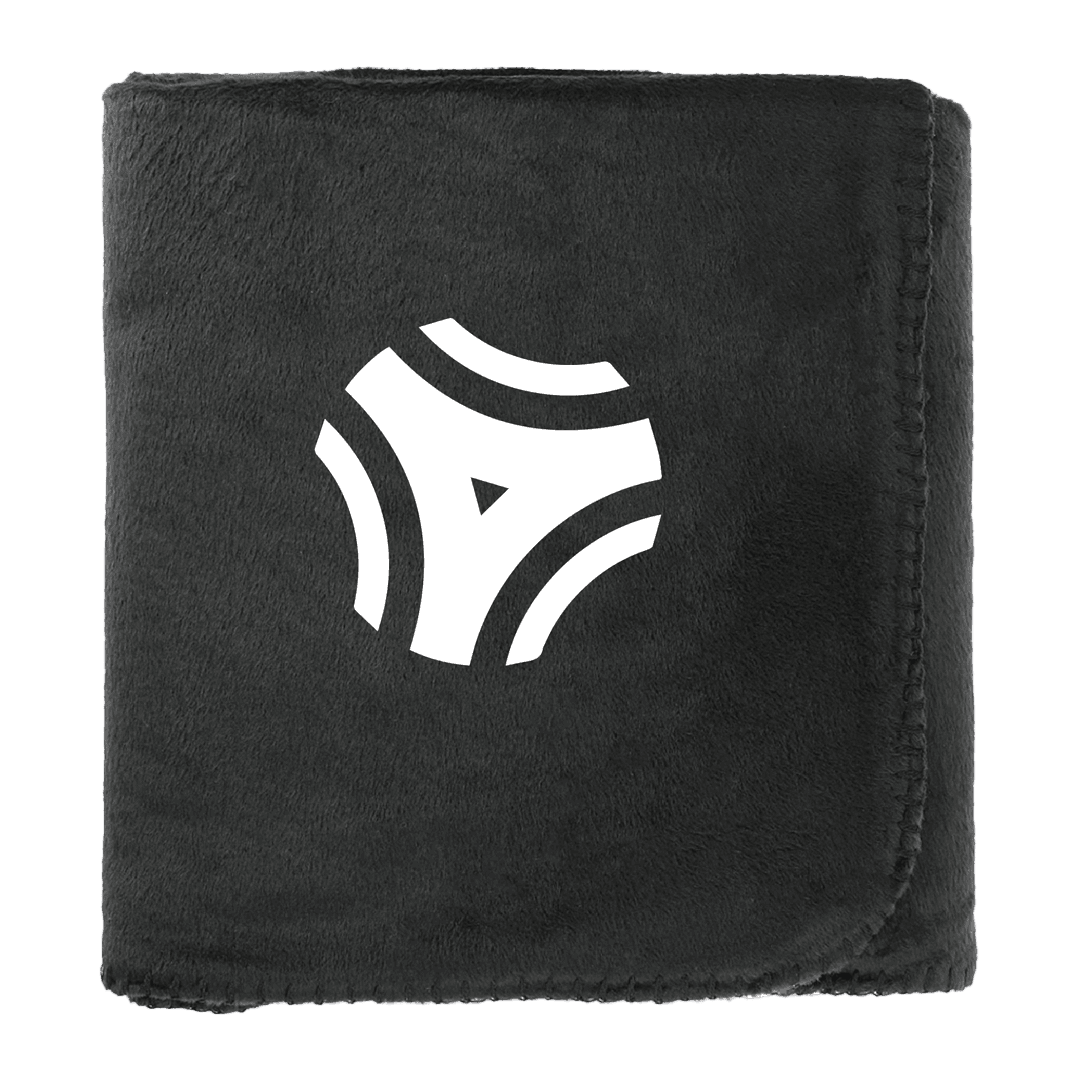 100% Recycled PET Fleece Blanket with Canvas Pouch - Main product view 1