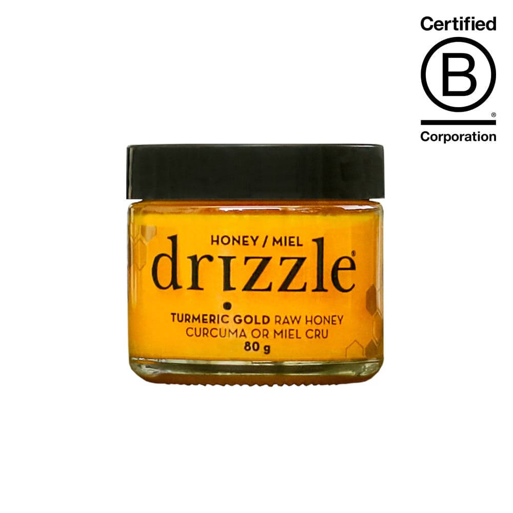 Small Batch Turmeric Gold Raw Honey Anti-Inflammatory Blend Mini 80g - Main product view 1