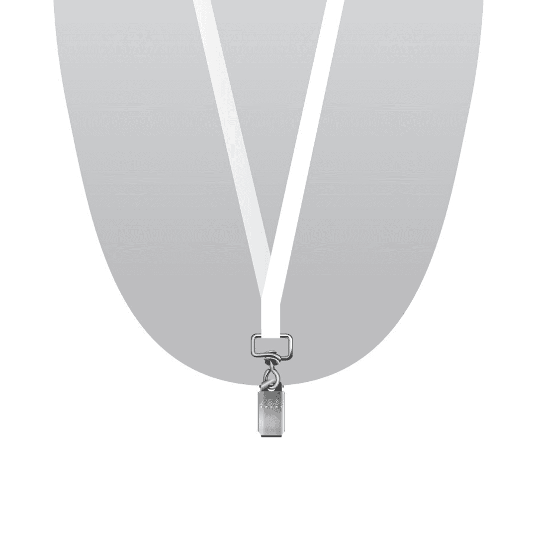 Recycled Lanyard With Bulldog Clip 3/8 Inch - Main product view 1