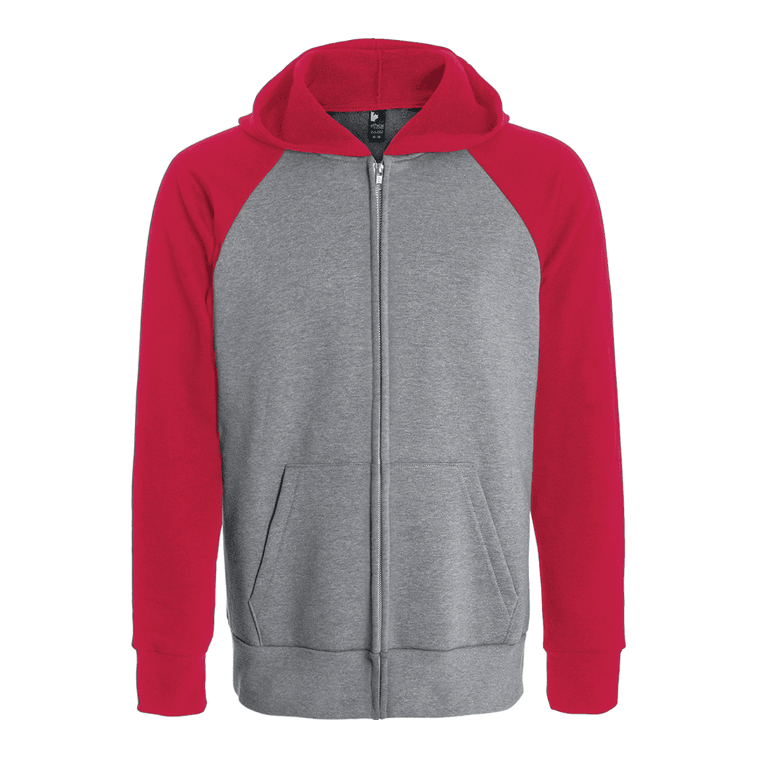 Raglan Sleeve Full Zip Sweatshirt-Unisex product image 3