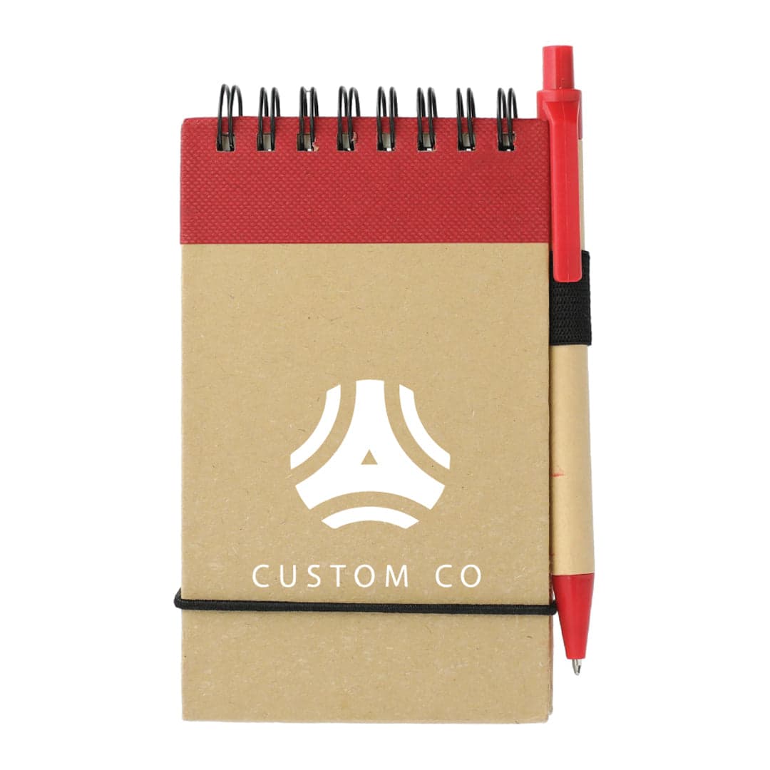 Recycled Twist-Top Jotter With Ink Pen 5 x 4 Inch - Main product view 1