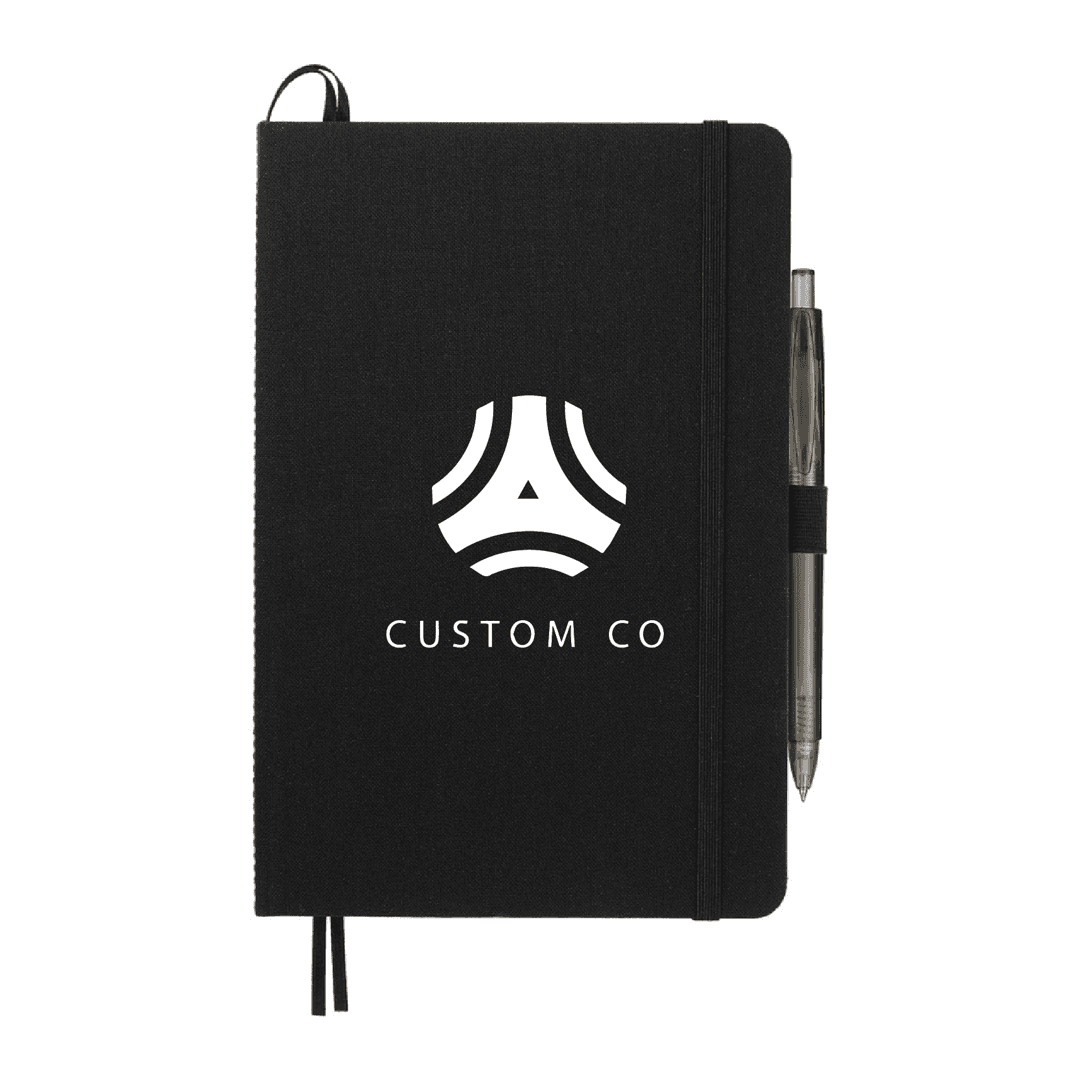 Recycled Repreve® Notebook Bound with Pen Set - Main product view 1