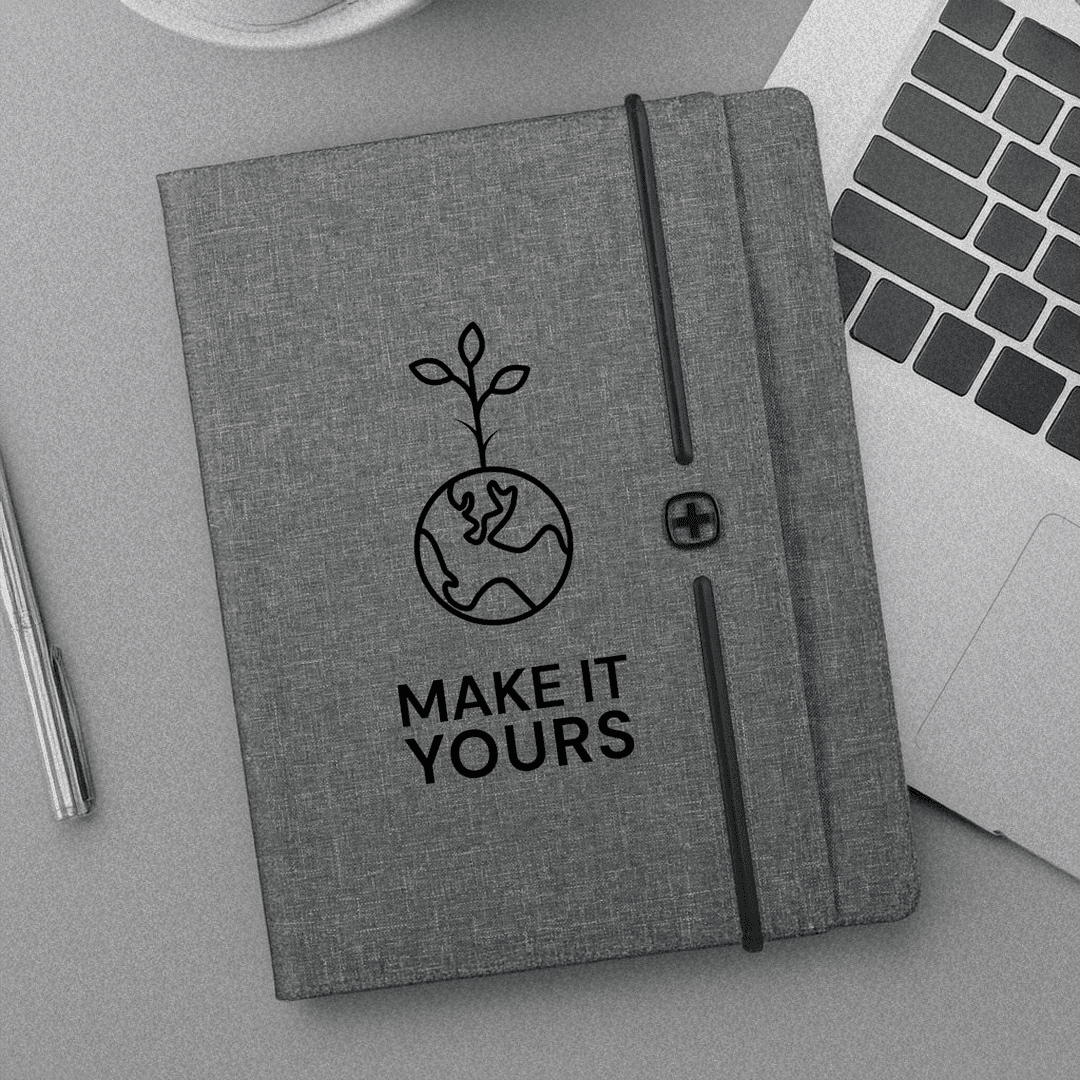 Recycled Zippered Padfolio - Main product view 1