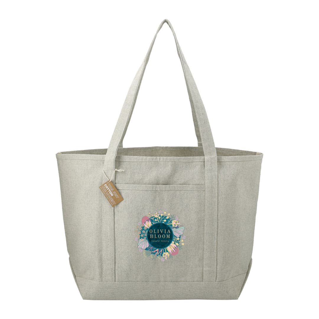 Bloom 10 Oz. Recycled Cotton Canvas Boat Tote Bag - Main product view 1