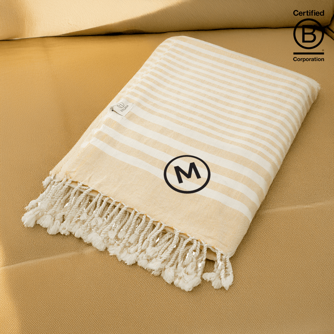 Layla Upcycled Cotton Throw Blanket - Main product view 1