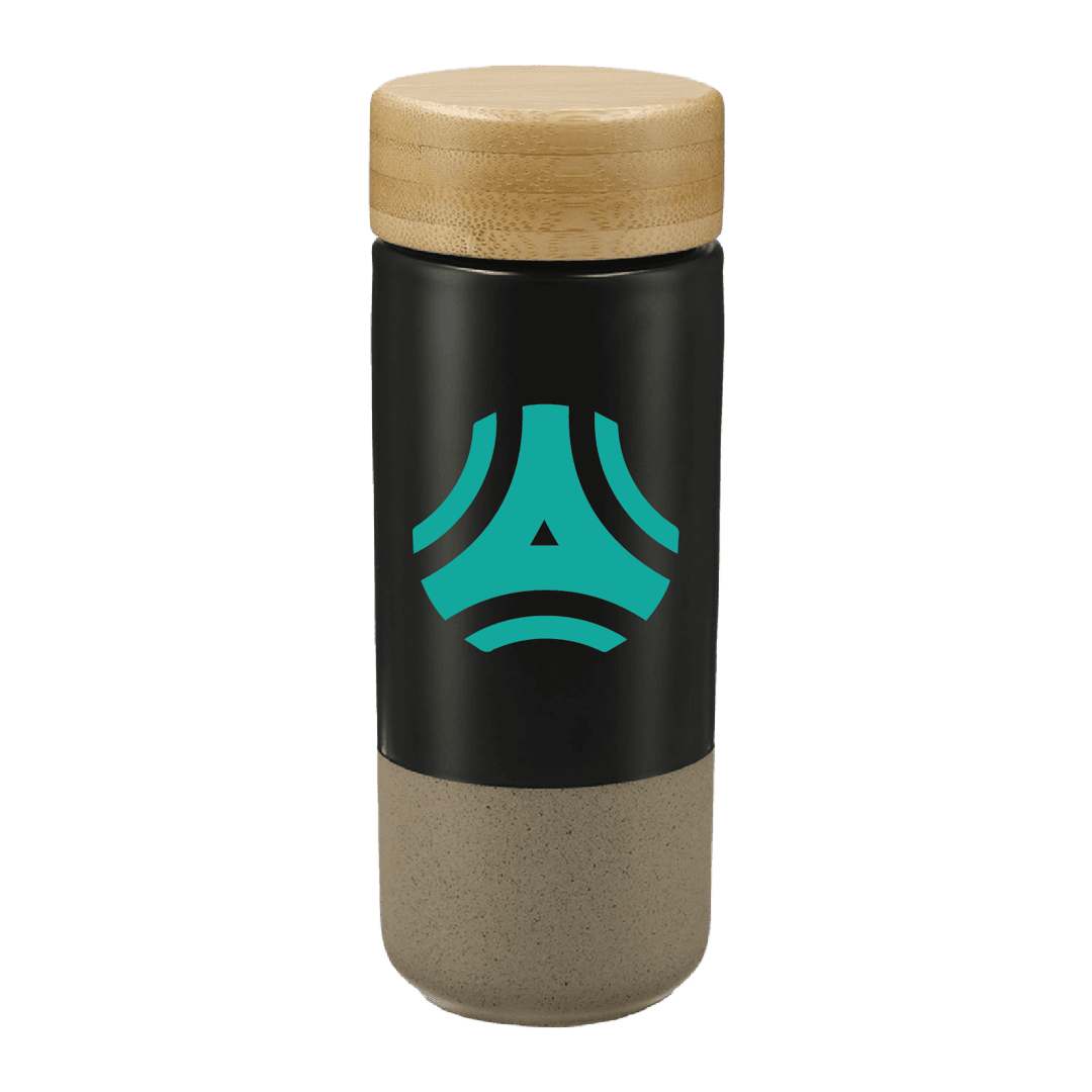 Ceramic Tumbler with Bamboo Lid 11 Oz. - Main product view 1