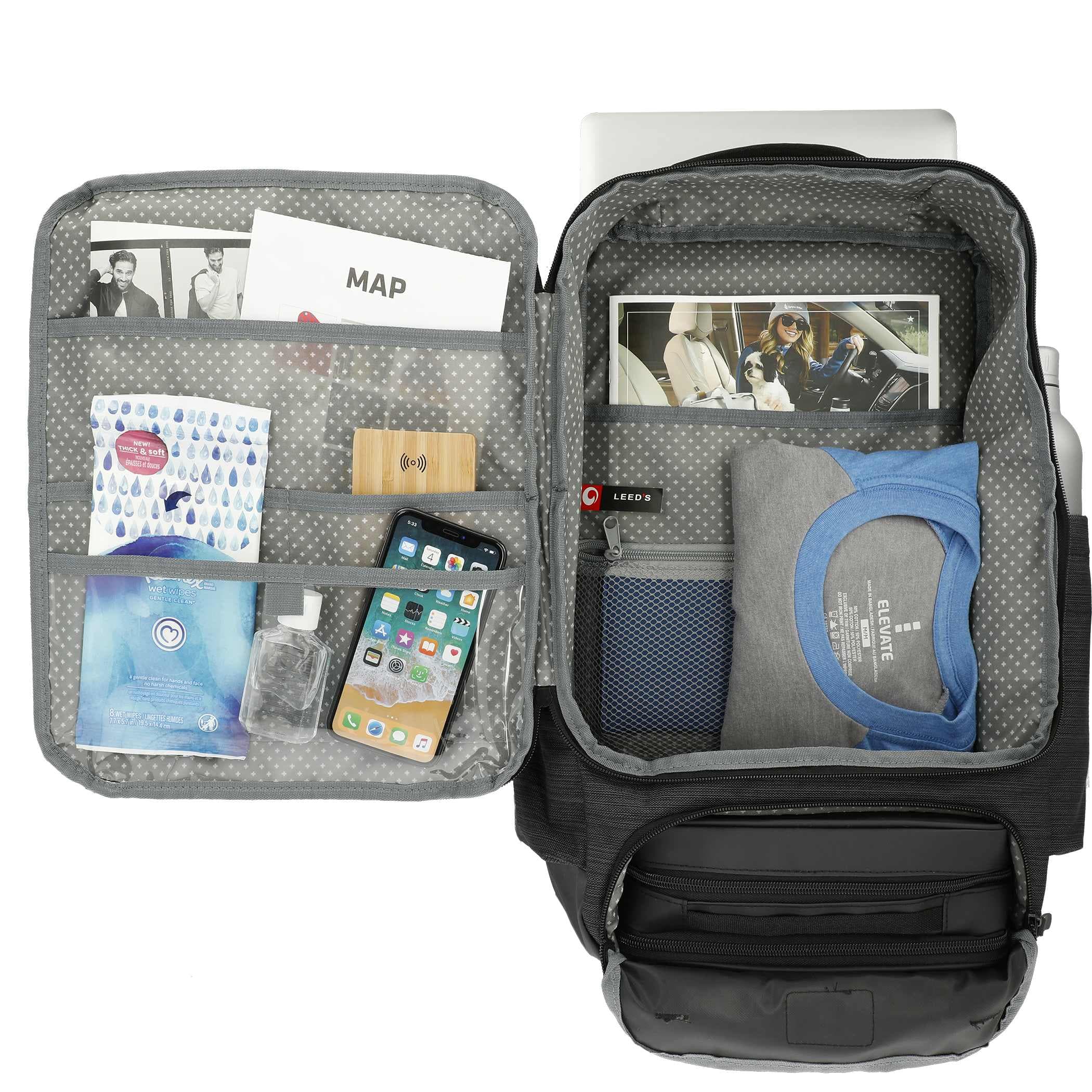 Remote Work Computer Recycled Backpack With Pouch 15 Inch product image 9