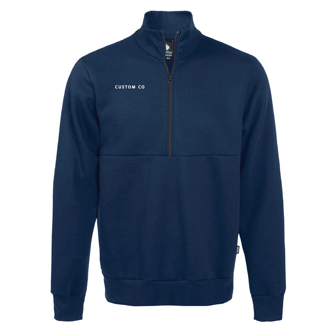 Brady Organic Cotton Recycled Poly Sweater 1/4 Zip-Unisex - Main product view 1