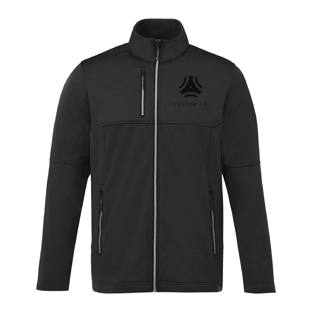 Space Eco Recycled Softshell Jacket With No Contact Keychain-Men's - Main product view 1