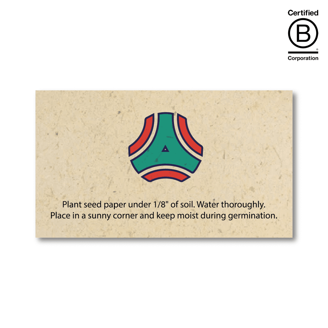Seed Paper Business Card 1-Sided 2 x 3.5 Inch - Main product view 1