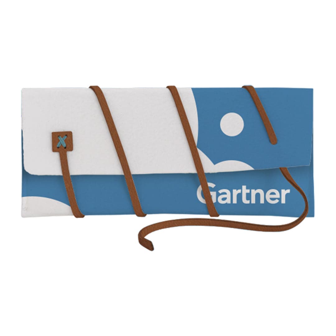 Armenie Recycled Felt Pouch with Leather Strap product image 1