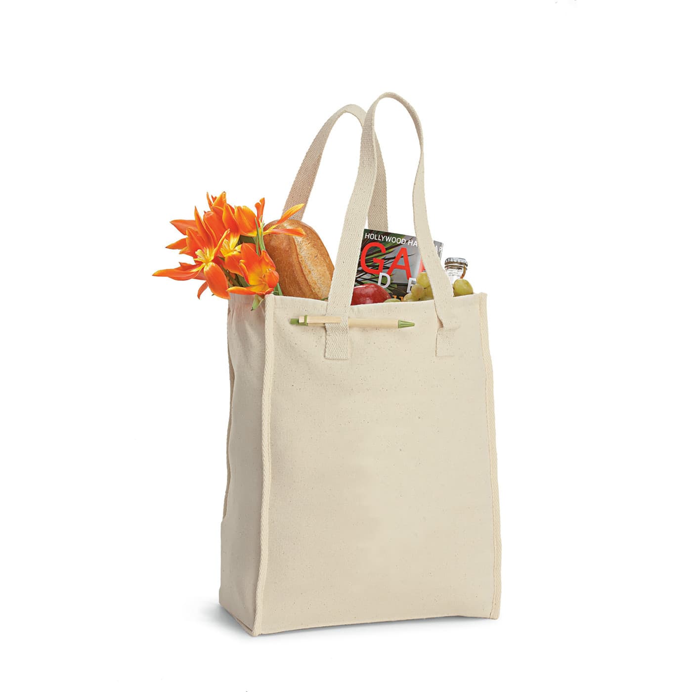 Recycled 8 Oz. Cotton Market Bag Natural Tote product image 3