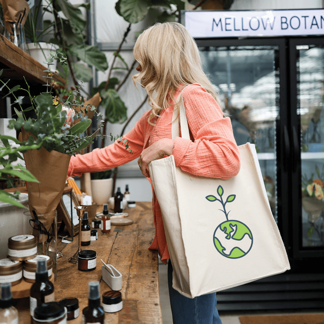 Recycled 8 Oz. Cotton Market Bag Natural Tote product image 1