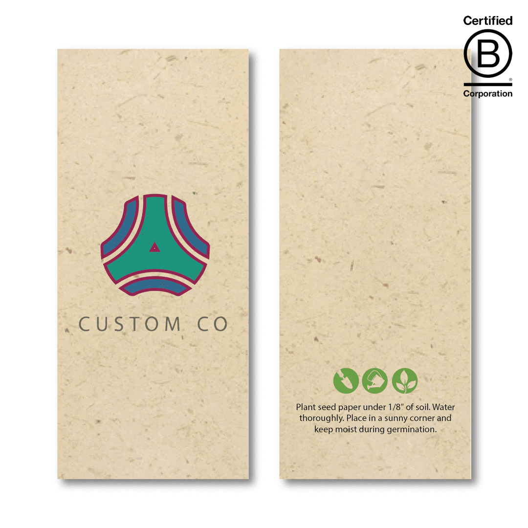 Seed Paper Panel Card 2-Sided 4 x 9 Inch product image