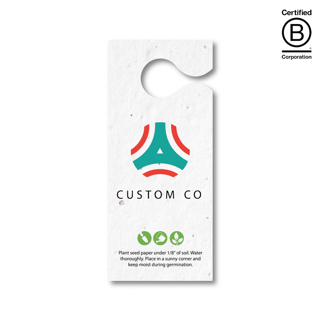 Door Hanger Seed Paper 2-Sides - Main product view 1