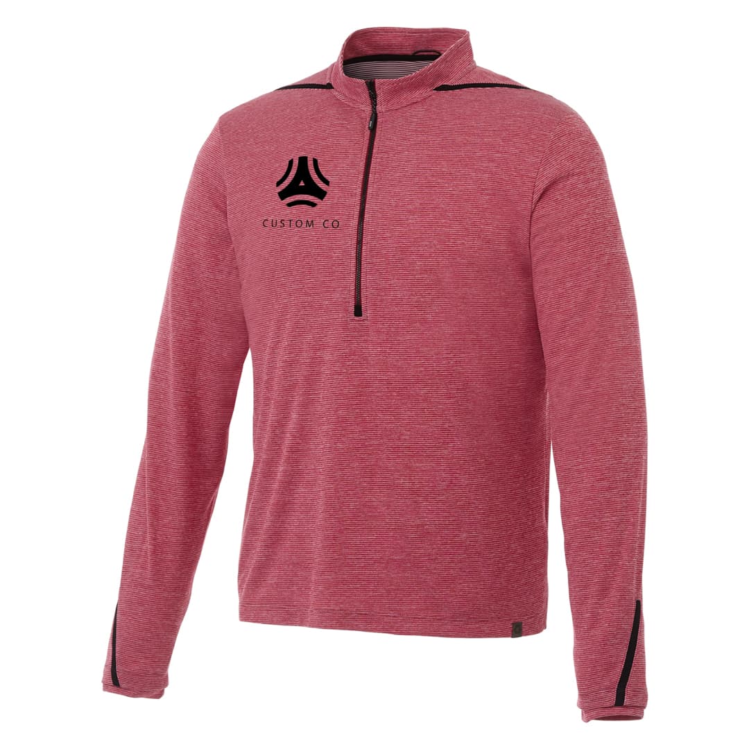 Recycled Polyester Half-Zip Sweater with Convertible Collar-Men's product image 2