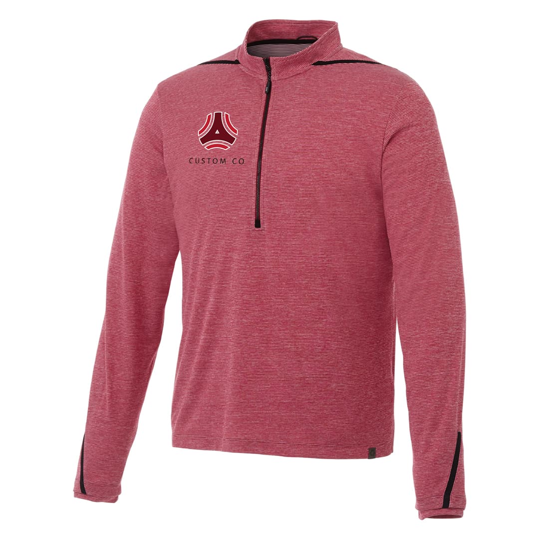 Recycled Polyester Half-Zip Sweater with Convertible Collar-Men's product image 5