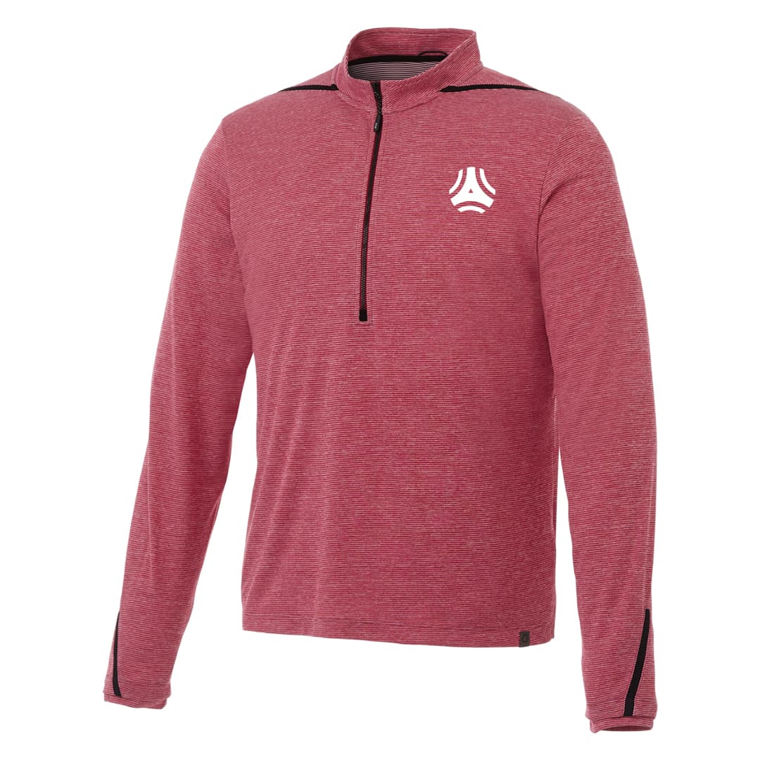 Recycled Polyester Half-Zip Sweater with Convertible Collar-Men's - Main product view 1