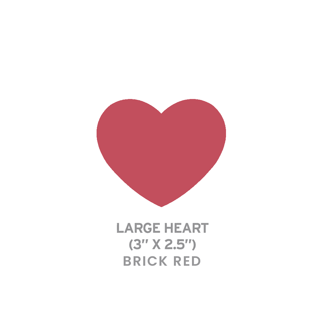 Large Seed Paper Shapes 2 Side Imprint - Heart product image