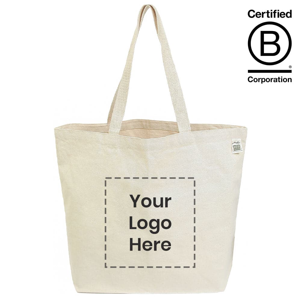 Bertie Natural Recycled Cotton Canvas Tote Bag - Main product view 1