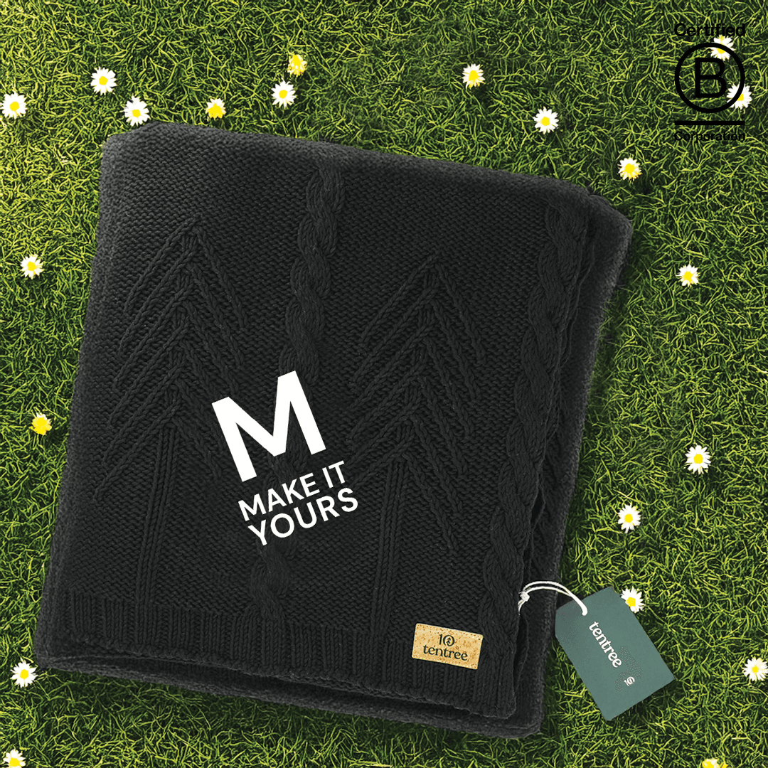 Tentree® Organic Cotton Cable Blanket - Main product view 1