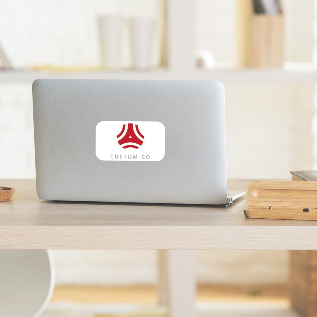 Eco Laptop Sticker Individual 2 x 3.5 Inch - Main product view 1