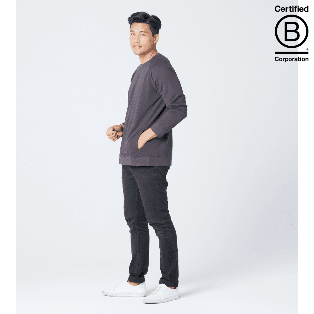 Organic Cotton Crewneck Sweatshirt with Pockets-Unisex product image 5