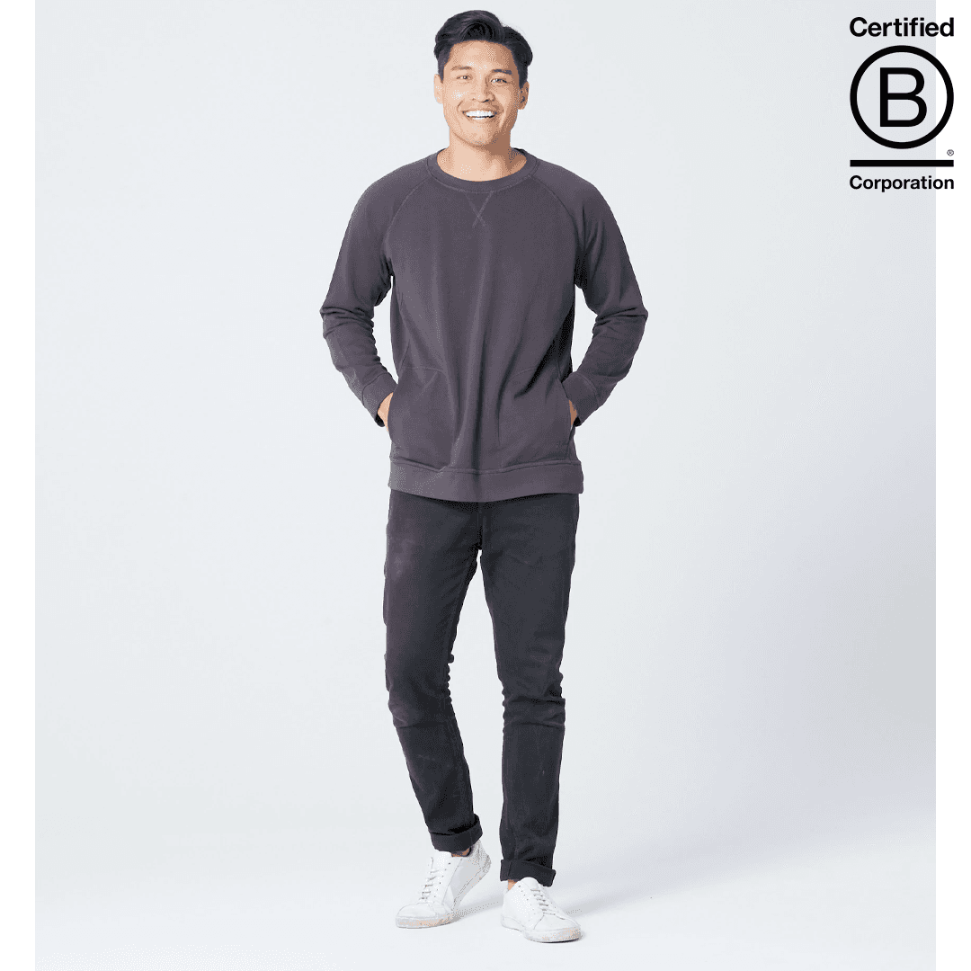 Organic Cotton Crewneck Sweatshirt with Pockets-Unisex product image 6