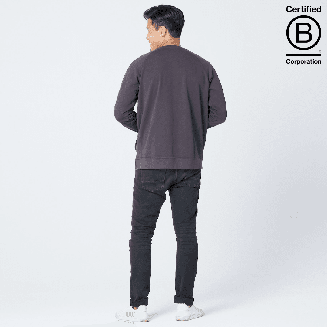 Organic Cotton Crewneck Sweatshirt with Pockets-Unisex product image 4