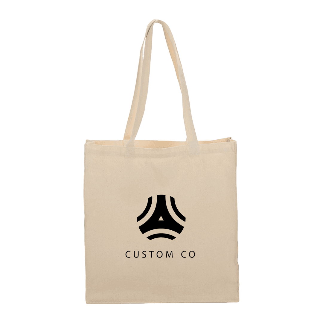 Awenda 8 Oz. Cotton Canvas Gusseted Tote Bag - Main product view 1