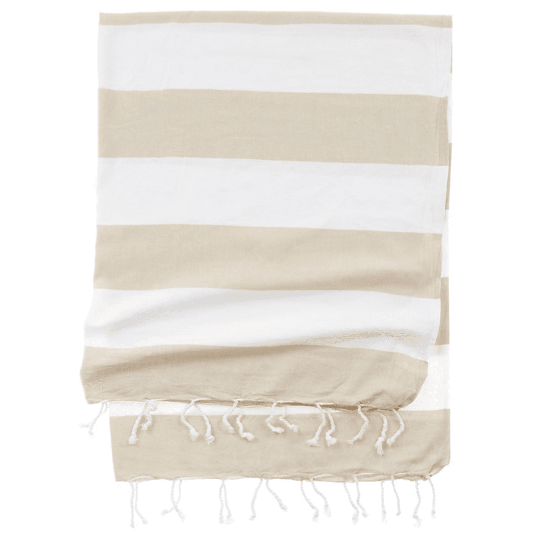 San Sebastian Wide Striped 100% Cotton Turkish Towel - Main product view 1