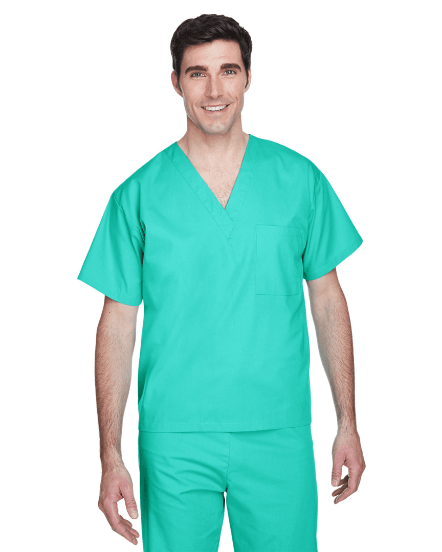 Dorian Adult Cotton Poly 4.9 oz. Scrub Top-Unisex - Main product view 1
