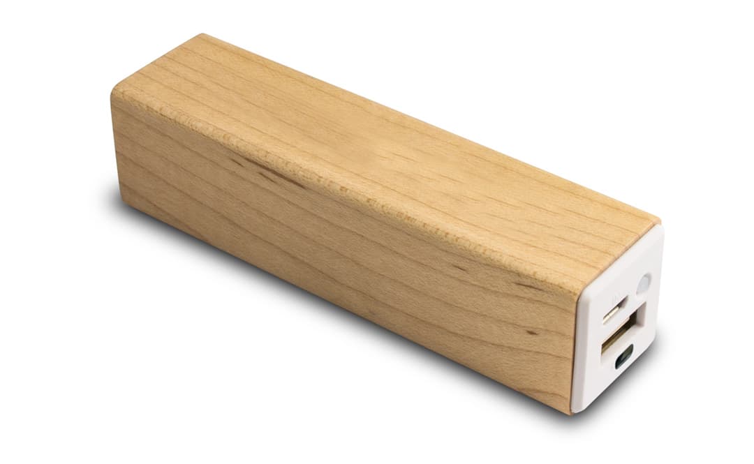 Certified Maple Wood USB Powerbank product image