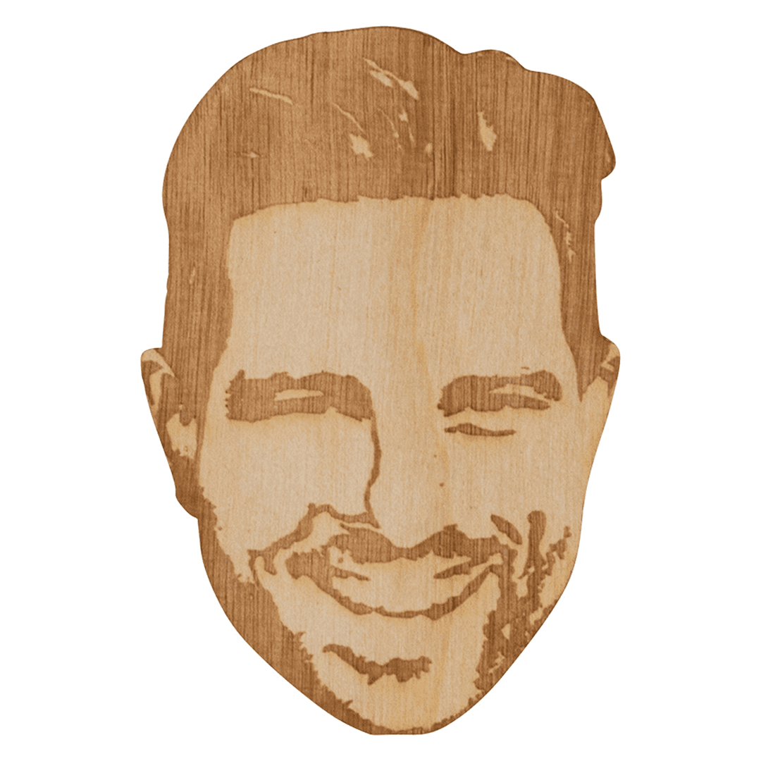Custom Laser-Cut Canadian Wooden Sticker 4 Inch product image 3