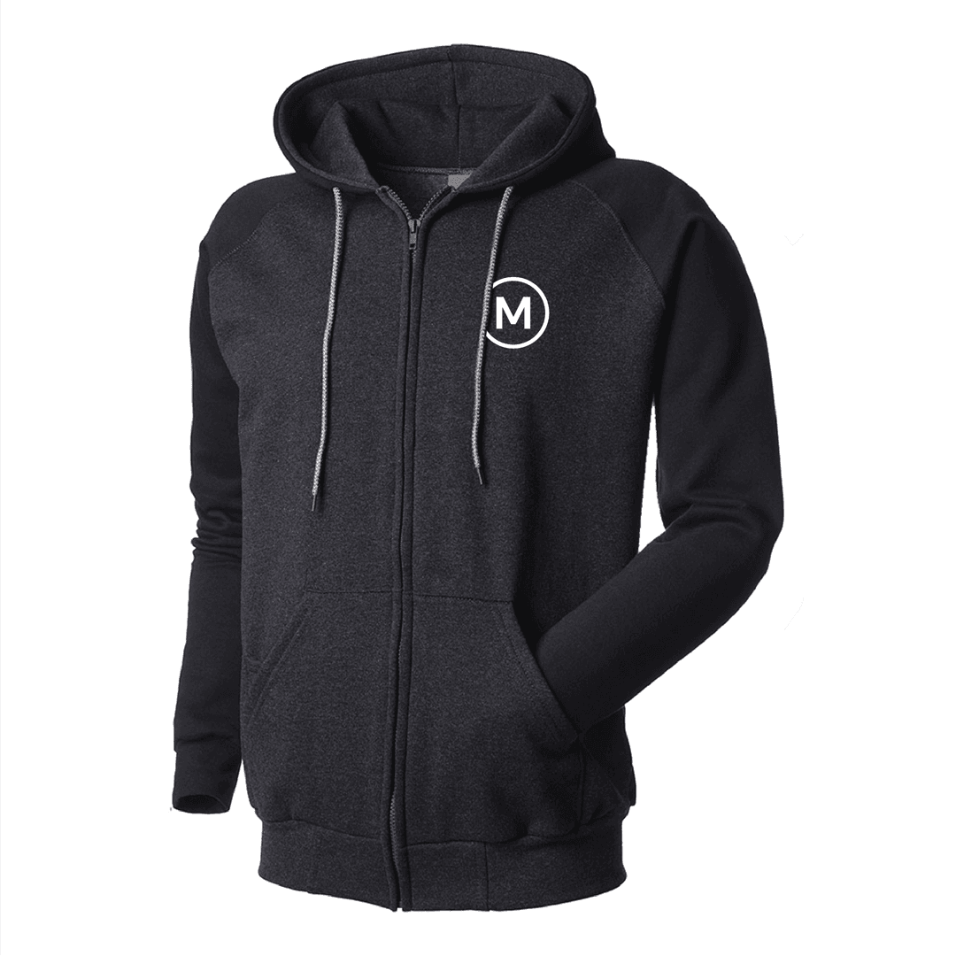 Nostalgia Full Zip Color Block Hooded Sweatshirt-Men's product image 1
