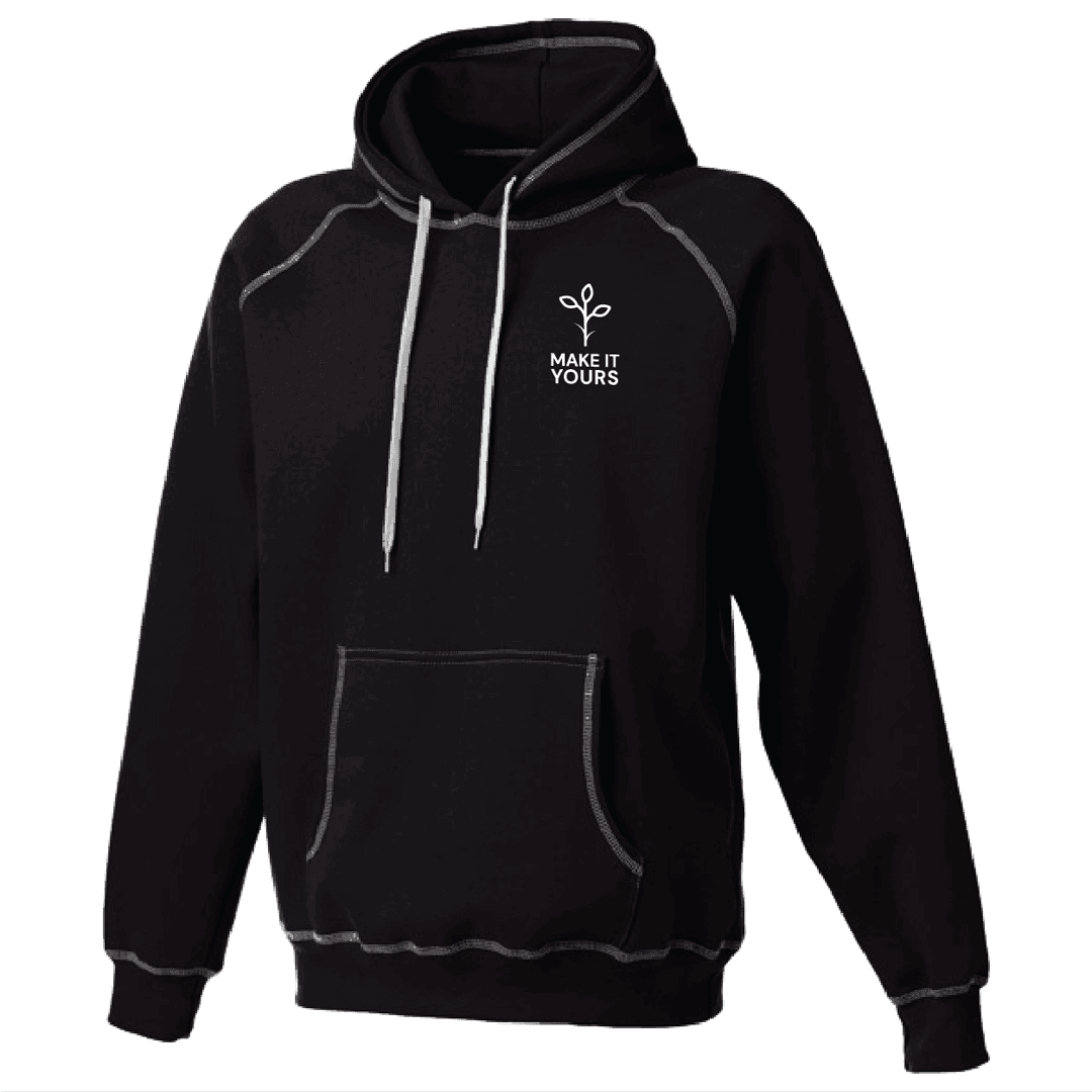 Heavy Hoodie with Contrast Stitching-Men's - Main product view 1