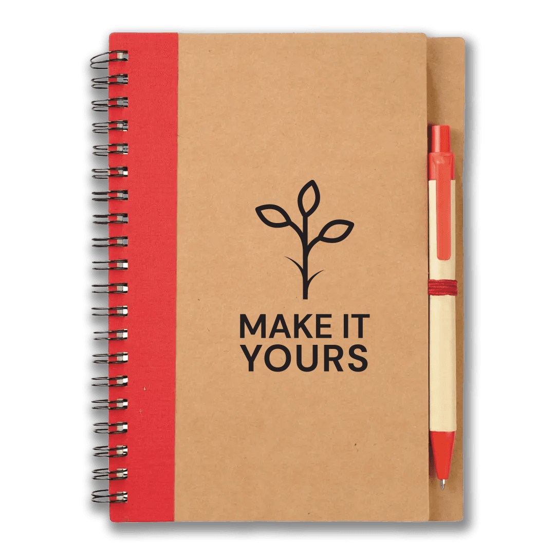 Ellis Spiral Recycled Notebook with Pen Set 5 x 7 Inch product image 2