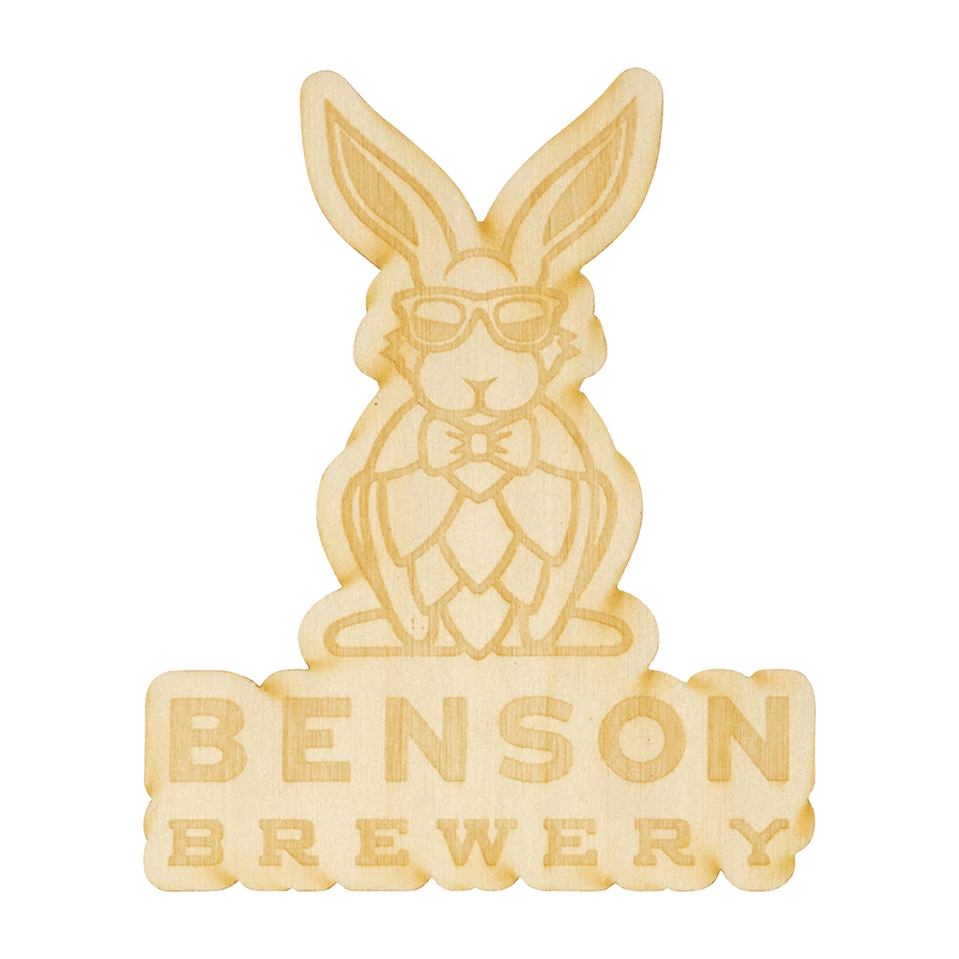Custom Laser-Cut Canadian Wooden Sticker 3 Inch product image 1