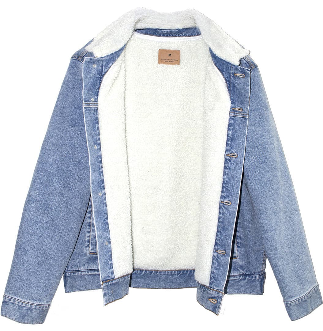 Shaun Sherpa-Lined Denim Jacket-Unisex product image 3