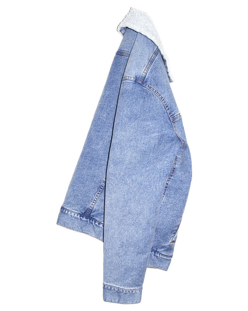 Shaun Sherpa-Lined Denim Jacket-Unisex product image 4