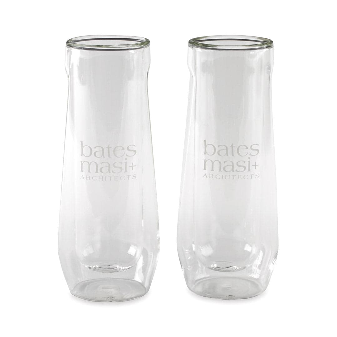 Corkcicle® Double-Walled Glass Wine Flute Set of 2 product image