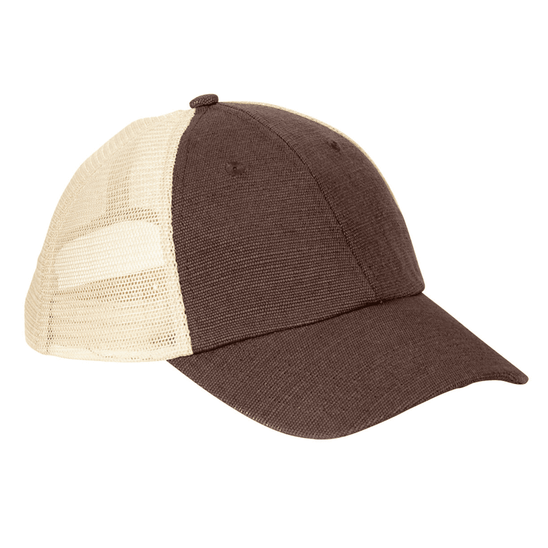 Hemp Washed Hat with Recycled Mesh-Unisex - Main product view 1