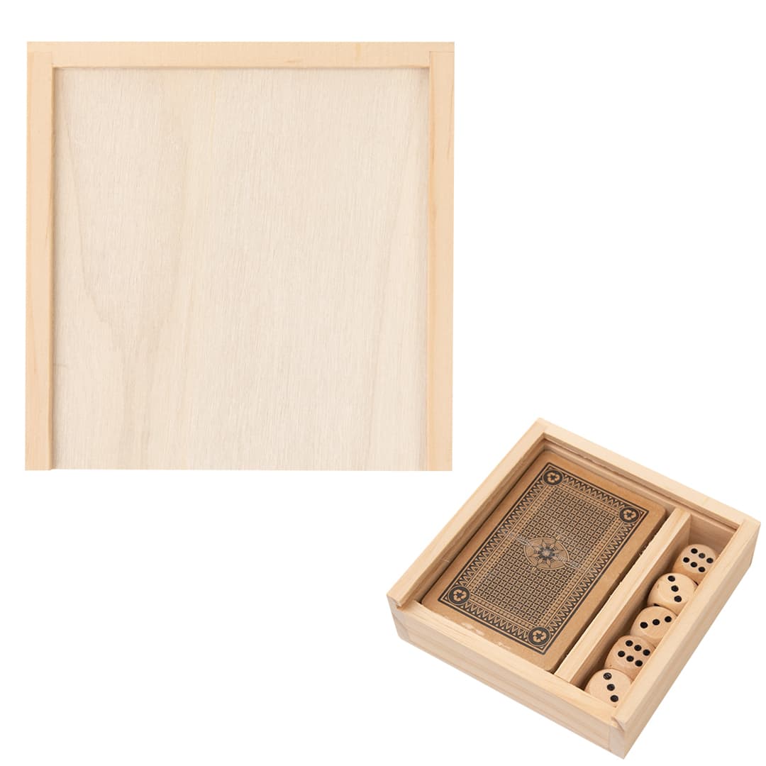 Kraft Paper Playing Cards and Wooden Dice Set product image 4